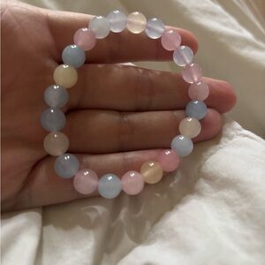 NEW MORGANITE MIXED STRETCHY PASTEL BRACELET FOR 6-8 INCH WRISTS!